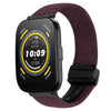 Correa de reloj trenzada con hebilla magnética de 22 mm para Amazfit Watch Bip 5 (color cereza carmesí)