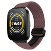 Correa de reloj trenzada con hebilla magnética de 22 mm para Amazfit Watch Bip 5 (morado ahumado)