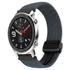 Correa de reloj trenzada con hebilla magnética de 22 mm para Amazfit Watch GTR 4 (gris espacial)