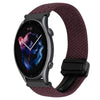 Correa de reloj trenzada con hebilla magnética de 22 mm para Amazfit Watch GTR 3 (color cereza carmesí)