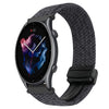 Correa de reloj trenzada con hebilla magnética de 22 mm para Amazfit Watch GTR 3 Pro (negro metálico)