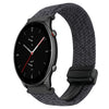 Correa de reloj trenzada con hebilla magnética de 22 mm para Amazfit Watch GTR 2e (negro metálico)