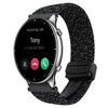 Correa de reloj trenzada con hebilla magnética para Amazfit Watch GTR 2 de 22 mm (estrellas negras)