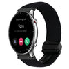 Correa de reloj trenzada con hebilla magnética de 22 mm para Amazfit Watch GTR 2 (negra)
