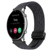 Correa de reloj trenzada con hebilla magnética de 22 mm para Amazfit Watch GTR 2 (negro metálico)