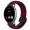 Correa de reloj trenzada con hebilla magnética para Amazfit Watch GTR 2 de 22 mm (rojo vino)