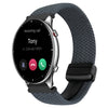 Correa de reloj trenzada con hebilla magnética de 22 mm para Amazfit Watch GTR 2 (gris espacial)