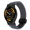 Correa de reloj trenzada con hebilla magnética de 22 mm para Garmin Venu 3 (gris metalizado)