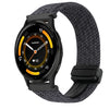 Correa de reloj trenzada con hebilla magnética de 22 mm para Garmin Venu 3 (negro metálico)