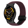 Correa de reloj trenzada con hebilla magnética de 22 mm para Garmin Venu 3 (color cereza)