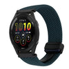 Correa de reloj trenzada con hebilla magnética de 22 mm para Garmin Forerunner 265 Music (verde bosque)