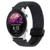 Correa de reloj trenzada con hebilla magnética de 22 mm para Garmin Forerunner 255 (negro grafito)