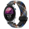 Correa de reloj trenzada con hebilla magnética de 22 mm para Garmin Forerunner 255 Music (azul vaquero)