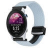 Correa de reloj trenzada con hebilla magnética de 22 mm para Garmin Forerunner 255 Music (azul)