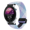 Correa de reloj trenzada con hebilla magnética de 22 mm para Garmin Forerunner 255 Music (violeta)