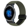 Correa de reloj trenzada con hebilla magnética para Garmin Venu 2 de 22 mm (verde oliva)
