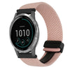Correa de reloj trenzada con hebilla magnética de 22 mm para Garmin Vivoactive 4 (rosa)