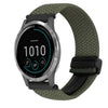Correa de reloj trenzada con hebilla magnética de 22 mm para Garmin Vivoactive 4 (verde oliva)