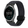 Correa de reloj trenzada con hebilla magnética de 22 mm para Garmin Vivoactive 4 (negro grafito)
