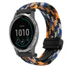Correa de reloj trenzada con hebilla magnética de 22 mm para Garmin Vivoactive 4 (color camuflaje)