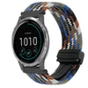 Correa de reloj trenzada con hebilla magnética de 22 mm para Garmin Vivoactive 4 (azul vaquero)