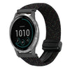 Correa de reloj trenzada con hebilla magnética de 22 mm para Garmin Vivoactive 4 (negro Starlight)