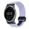 Correa de reloj trenzada con hebilla magnética de 22 mm para Garmin Vivoactive 4 (morado)