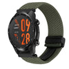 Correa de reloj trenzada con hebilla magnética de 22 mm para Ticwatch Pro 3 Ultra (verde oliva)
