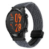 Correa de reloj trenzada con hebilla magnética de 22 mm para Ticwatch Pro 3 Ultra (negra y blanca)