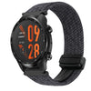 Correa de reloj trenzada con hebilla magnética de 22 mm para Ticwatch Pro 3 Ultra (gris y blanco)