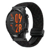 Correa de reloj trenzada con hebilla magnética de 22 mm para Ticwatch Pro 3 Ultra (negro Starlight)