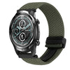 Correa de reloj trenzada con hebilla magnética de 22 mm para Ticwatch Pro 2021 (verde oliva)