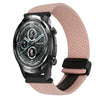 Correa de reloj trenzada con hebilla magnética para Ticwatch Pro de 22 mm (rosa)
