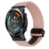 Correa de reloj trenzada con hebilla magnética para Ticwatch GTX de 22 mm (rosa)