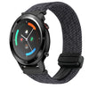 Correa de reloj trenzada con hebilla magnética para Ticwatch GTX de 22 mm (gris y blanco)