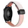 Correa de reloj de cuero de microfibra magnética de 22 mm para Amazfit Watch GTR 4 (color albaricoque rosa)