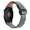 Correa de reloj de cuero de microfibra magnética de 22 mm para Amazfit Watch GTR 4 (verde aguacate)
