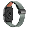 Correa de reloj de cuero de microfibra magnética de 22 mm para Amazfit Watch Sport 3 (verde aguacate)