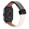Correa de reloj de cuero de microfibra magnética de 22 mm para Amazfit Watch Sport 3 (verde albaricoque y aguacate)