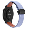 Correa de reloj de cuero de microfibra magnética de 22 mm para Amazfit Watch GTR (lavanda)