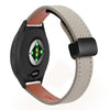 Correa de reloj de cuero de microfibra con hebilla magnética fina de 22 mm para Garmin Venu 3 (gris elefante de becerro)