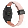 Correa de reloj de cuero de microfibra con hebilla magnética fina de 22 mm para Garmin Forerunner 265 (rosa Sakura)