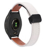 Correa de reloj de cuero de microfibra con hebilla magnética fina de 22 mm para Garmin Venu 2 (albaricoque)