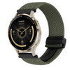 Correa de reloj trenzada con hebilla magnética de 18 mm para Garmin Venu 3S (verde oliva)