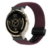 Correa de reloj trenzada con hebilla magnética de 18 mm para Garmin Venu 3S (color cereza)
