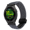 Correa de reloj trenzada con hebilla magnética de 18 mm para Garmin Forerunner 265S (gris metalizado)