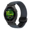 Correa de reloj trenzada con hebilla magnética de 18 mm para Garmin Forerunner 265S (gris espacial)