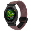 Correa de reloj trenzada con hebilla magnética de 18 mm para Garmin Forerunner 265S (morado ahumado)