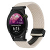 Correa de reloj trenzada con hebilla magnética de 18 mm para Garmin Forerunner 255S (Starlight)