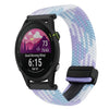 Correa de reloj trenzada con hebilla magnética de 18 mm para Garmin Forerunner 255S (violeta)